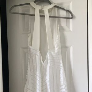 Sequin white dress